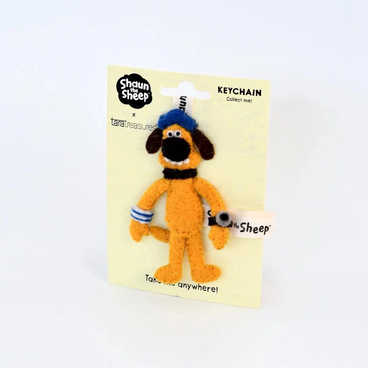 Tara Treasures New Shaun The Sheep Felt Dog Bitzer Keychain Travel Toys 3yrs+