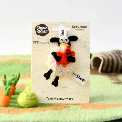 Tara Treasures New Shaun The Sheep Felt Sheep Timmy Keychain Travel Toys 3yrs+