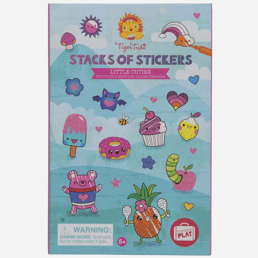 Tiger Tribe Stacks of Stickers Little Cuties Art and craft for kids 5yrs+