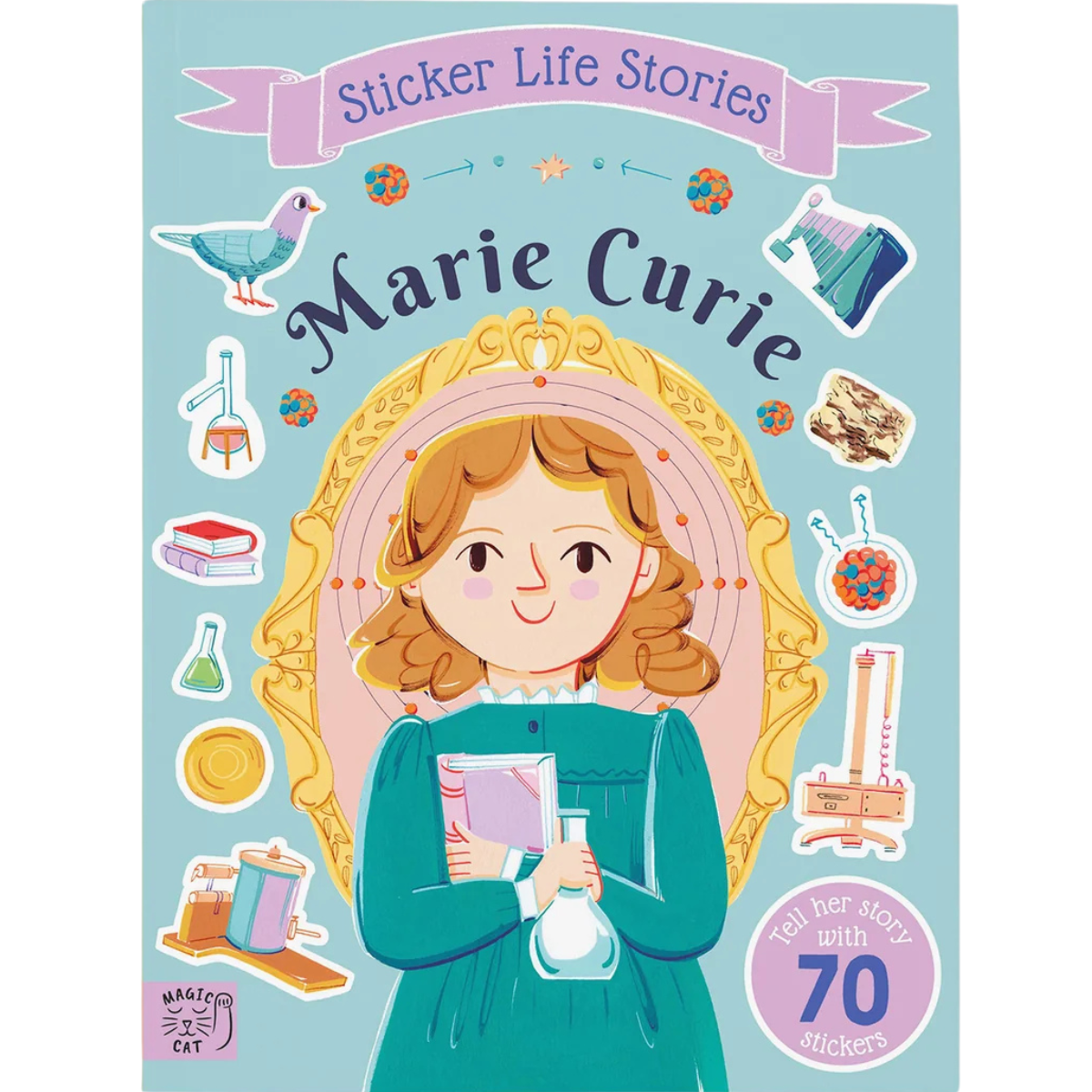 Marie Curie Sticker Life Stories Sticker Activity Book with 70 Stickers (Paperback) By Evie Daye Travel Toys