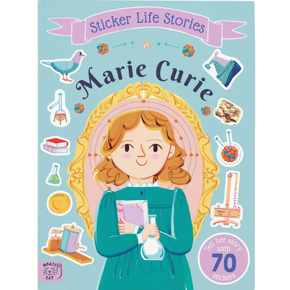 Marie Curie Sticker Life Stories Sticker Activity Book with 70 Stickers (Paperback) By Evie Daye Travel Toys
