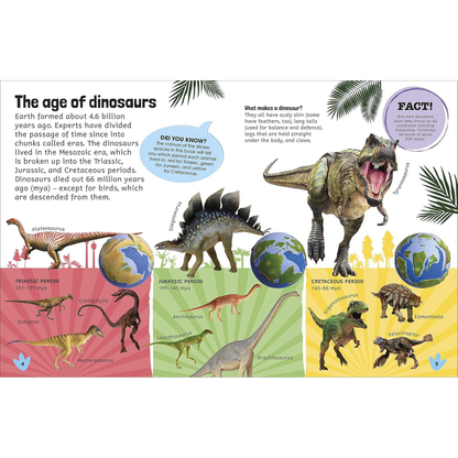 Encyclopedia Dinosaur Sticker Activity Book with 600 Stickers (Paperback) by Dorling Kindersley Travel Toys