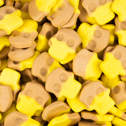 Swedish style candy Banana Toffee skulls 2.27kg