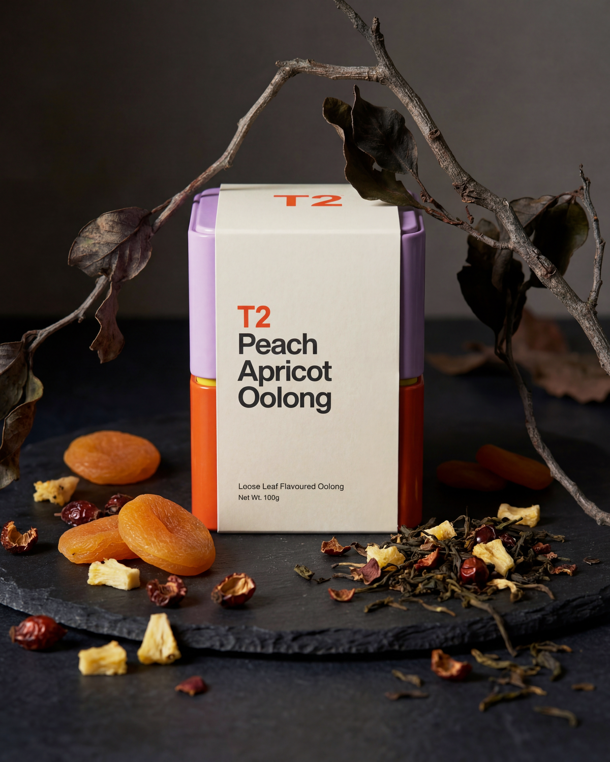 Peach Apricot Oolong Loose Leaf Tin 100g