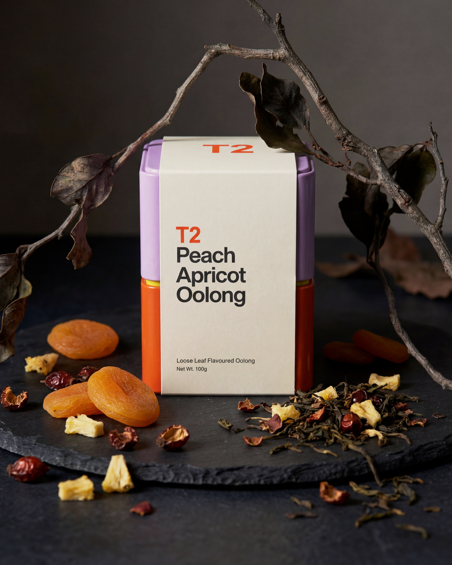 Peach Apricot Oolong Loose Leaf Tin 100g