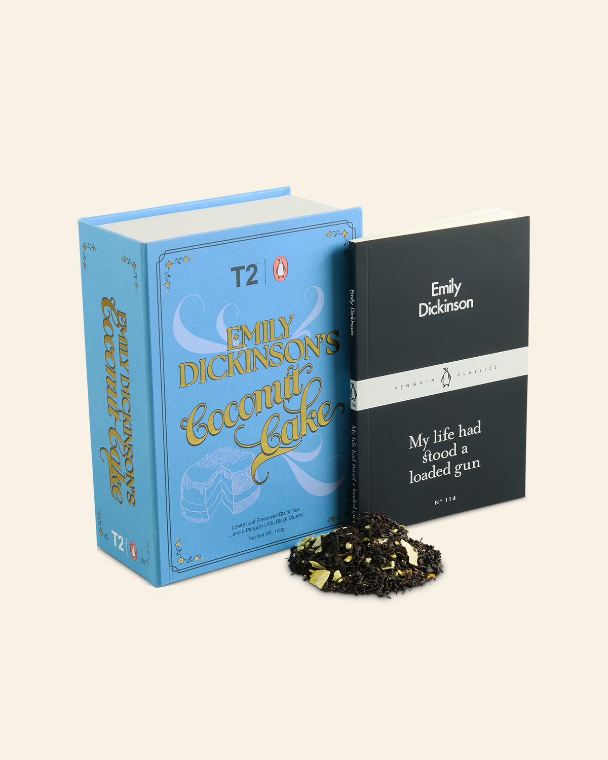 T2 x Penguin Books – Emily Dickinson's Coconut Cake 100g Loose Leaf