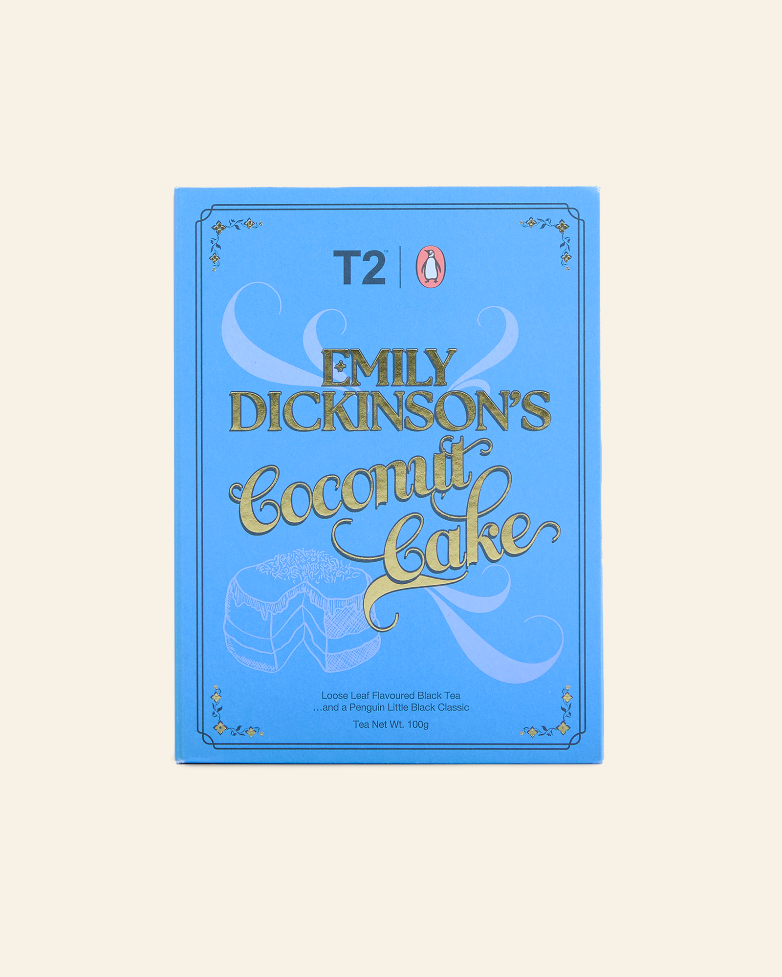 T2 x Penguin Books – Emily Dickinson's Coconut Cake 100g Loose Leaf