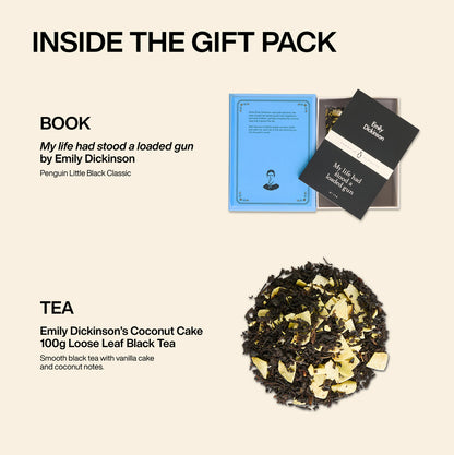 T2 x Penguin Books – Emily Dickinson's Coconut Cake 100g Loose Leaf