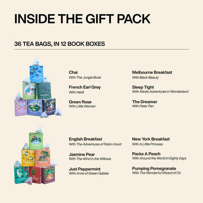 T2 x Penguin Books - The Little Library of Nostalgic Classics Tea Bag Gift Pack
