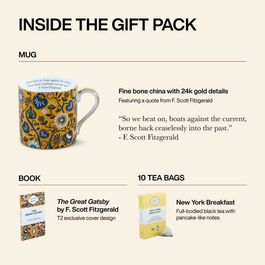 T2 x Penguin Books - Tea & Books: The Great Gatsby General Fiction Gift Pack