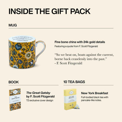 T2 x Penguin Books - Tea & Books: The Great Gatsby General Fiction Gift Pack