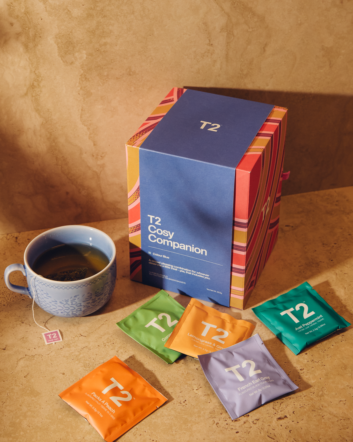 Cosy Companions Tea & Mug Blue Gift Pack