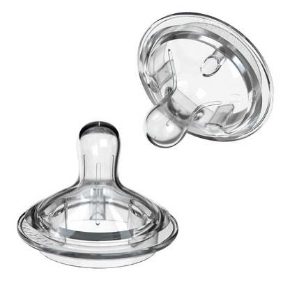 Silicone Bottle Teats - 2-Pack Style Slow Flow (0m+)
