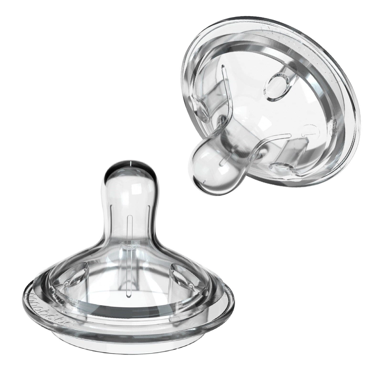 Silicone Bottle Teats - 2-Pack Style Premmie & Newborn (0m+)