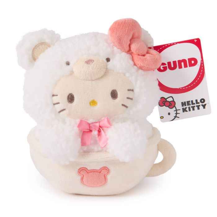 Hello Kitty and Friends - Hello Kitty Latte Bear Small Plush 15cm