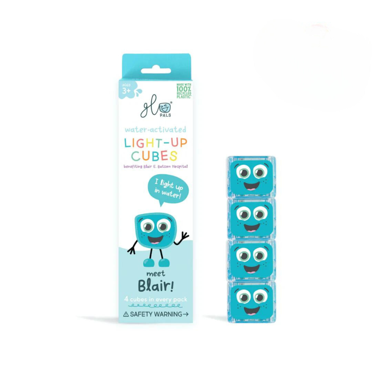Glo Pals Water Activated Light Up Cubes by Jellystone Bath Sensory Developmental Toys for Toddlers Gift Idea Best Seller 3yrs+