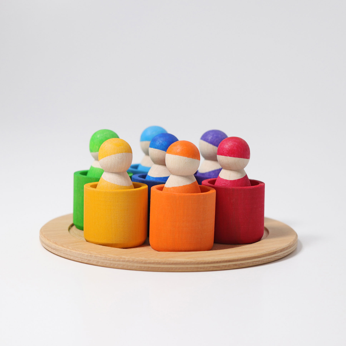 Grimm's 7 Friends in 7 Bowls Developmental Toys for Toddlers Gifts Idea Best Seller Baby Toys 12m+