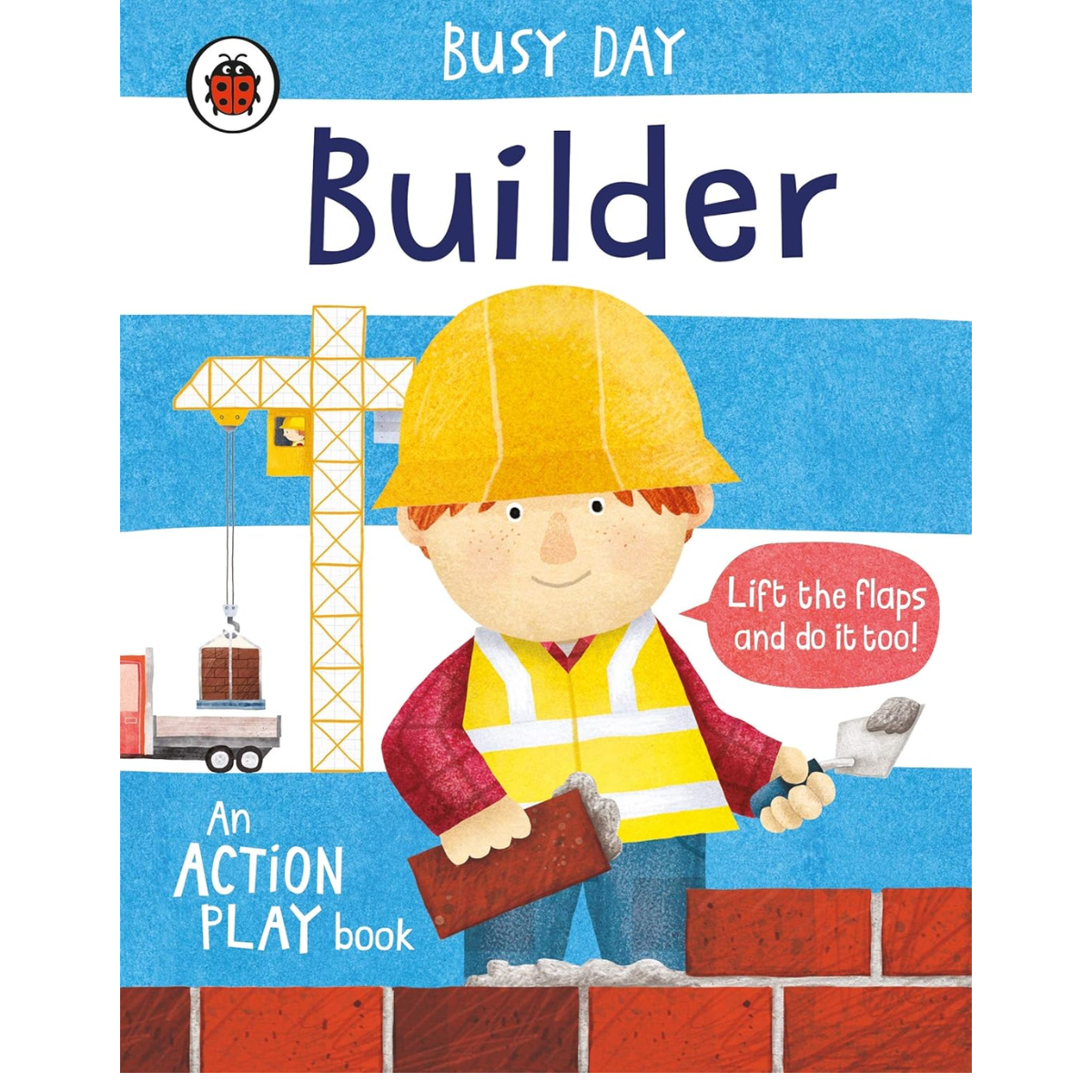 Busy Day Builder Lift the Flap Interactive Book (Board Book) Kids Picture Book Baby Gifts Idea