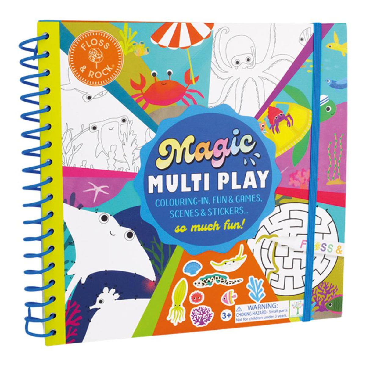 Floss & Rock Magic Water Multiplay Ocean Activity Book Art and Craft for Kids 3yrs+