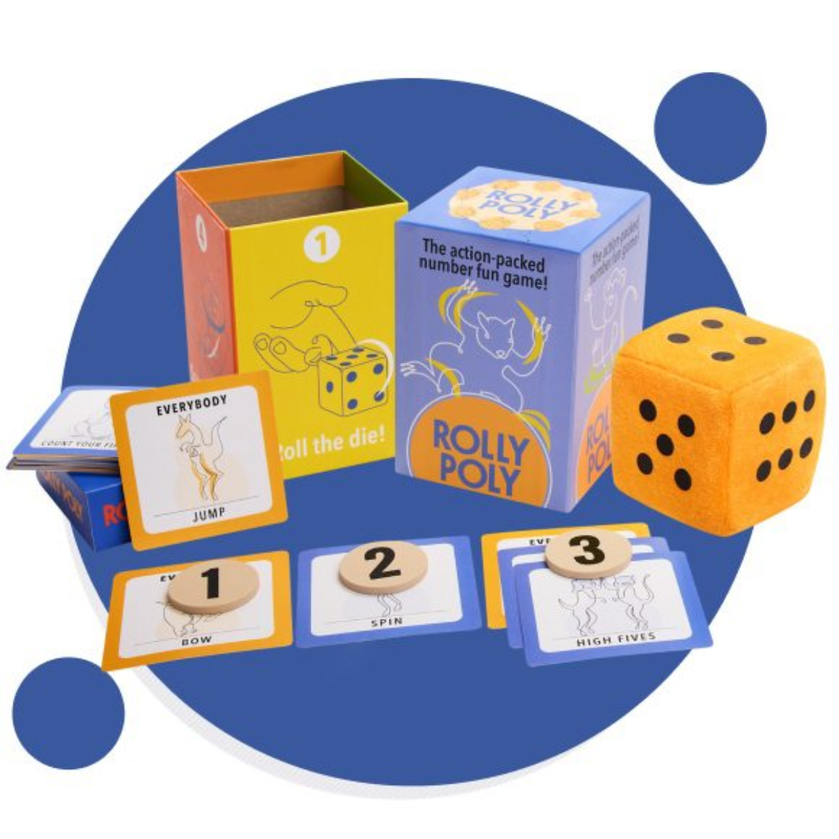 Rolly Poly Action Packed Number Game STEM Toys 4yrs+