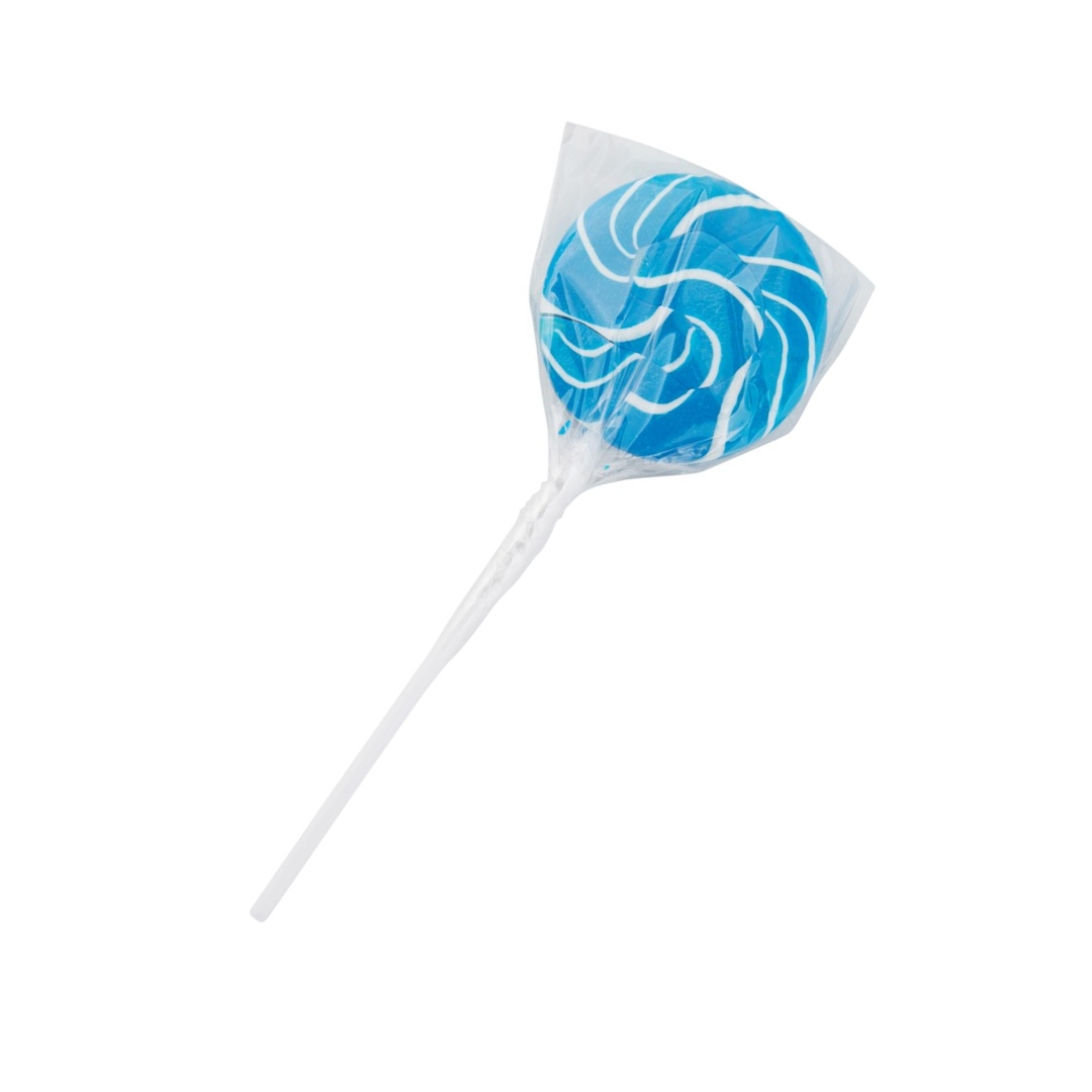 Blue Swirly Pops Lollipops - 24 Pack