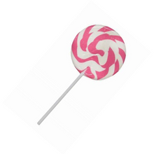 Pink Swirly Pops Lollipops - 10 Pack