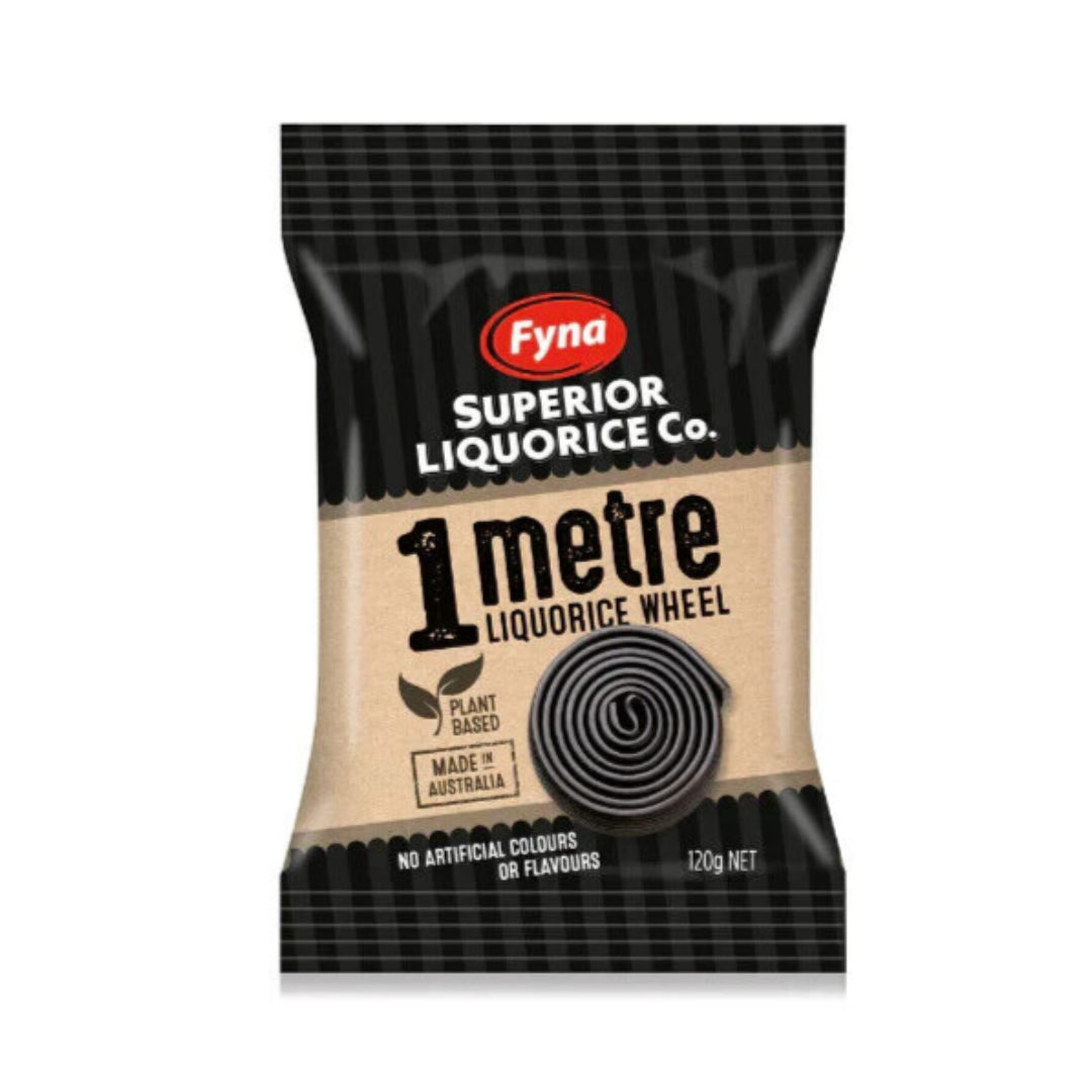 1 Metre Liquorice Wheel - 120g