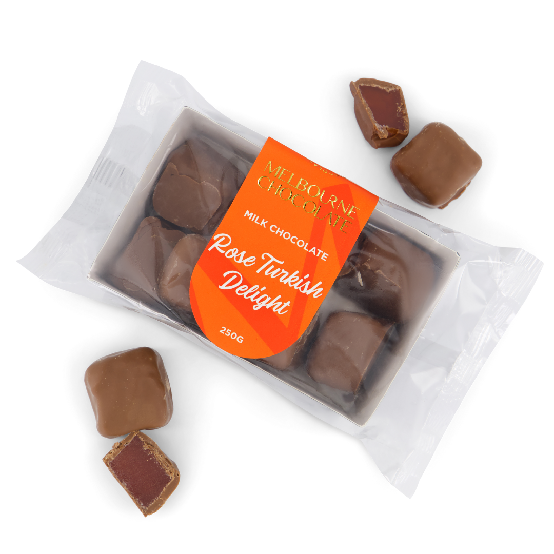 Milk Chocolate Rose Turkish Delight - 250g