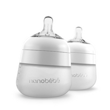 Flexy Silicone Bottle 150ml - Twin Pack White