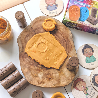 Yellow Door Let’s Roll Emotions Rolling Pin Art and Craft for Kids Playdough Sand Toys Sensory Toys 2yrs+