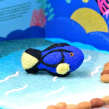 Tara Treasures Felt Blue Tang Fish Pretend & Imaginative Play Ocean Felt Animals 3yrs+