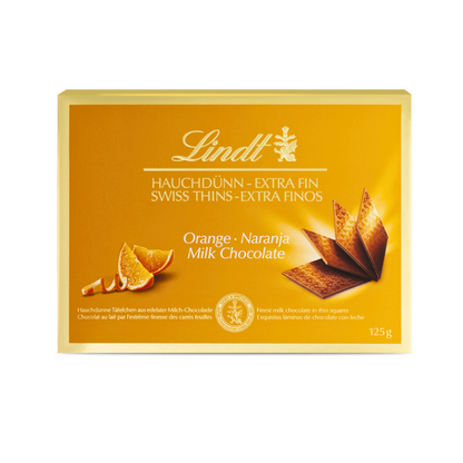Lindt Milk Chocolate Orange Thins - 125g