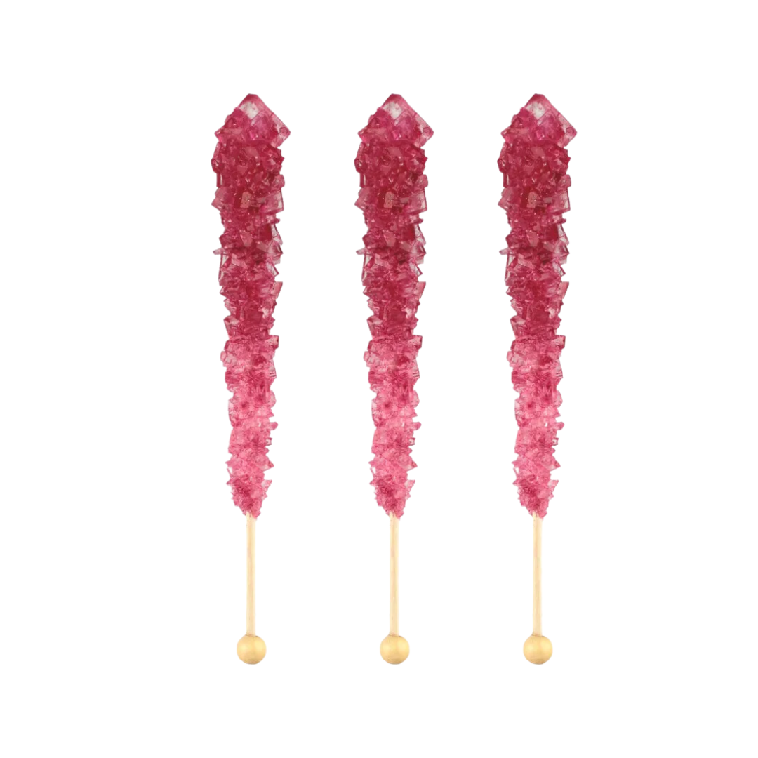 Hot Pink / Cherry Crystal Candy Sticks - 5 piece