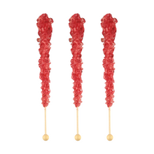 Strawberry Crystal Candy Sticks - 5 piece