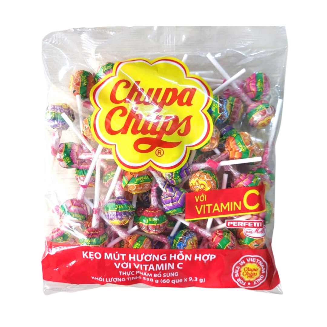Mixed Flavours Chupa Chups Lollipops - 60 piece
