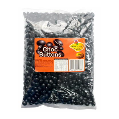 Black Chocolate Buttons 1kg
