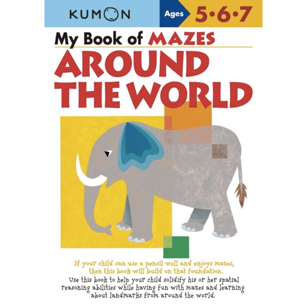 My Book of Mazes: Around the World (Paperback) Kids Interactive Activity Book by Kumon Publishing 5yrs+ Retired