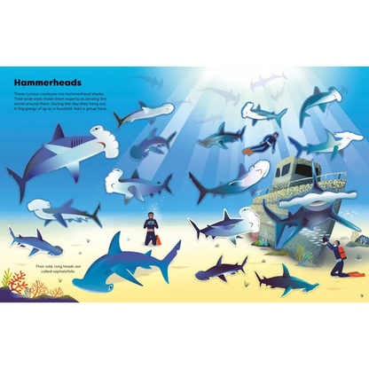 Big Sticker Activity Book of Sharks (Paperback) by Alice James Ocean Animal Theme Travel Toys