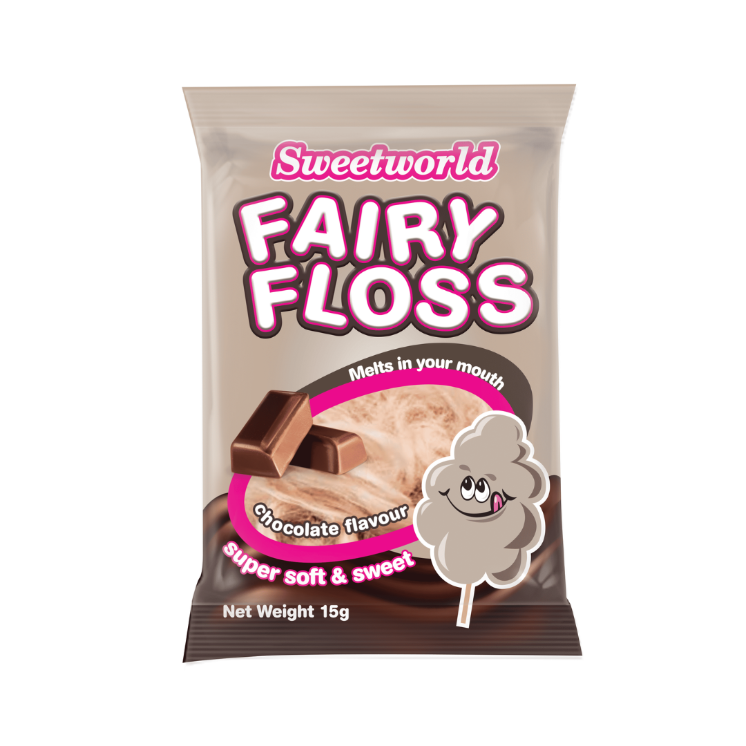 Sweetworld Chocolate Fairy Floss -15g