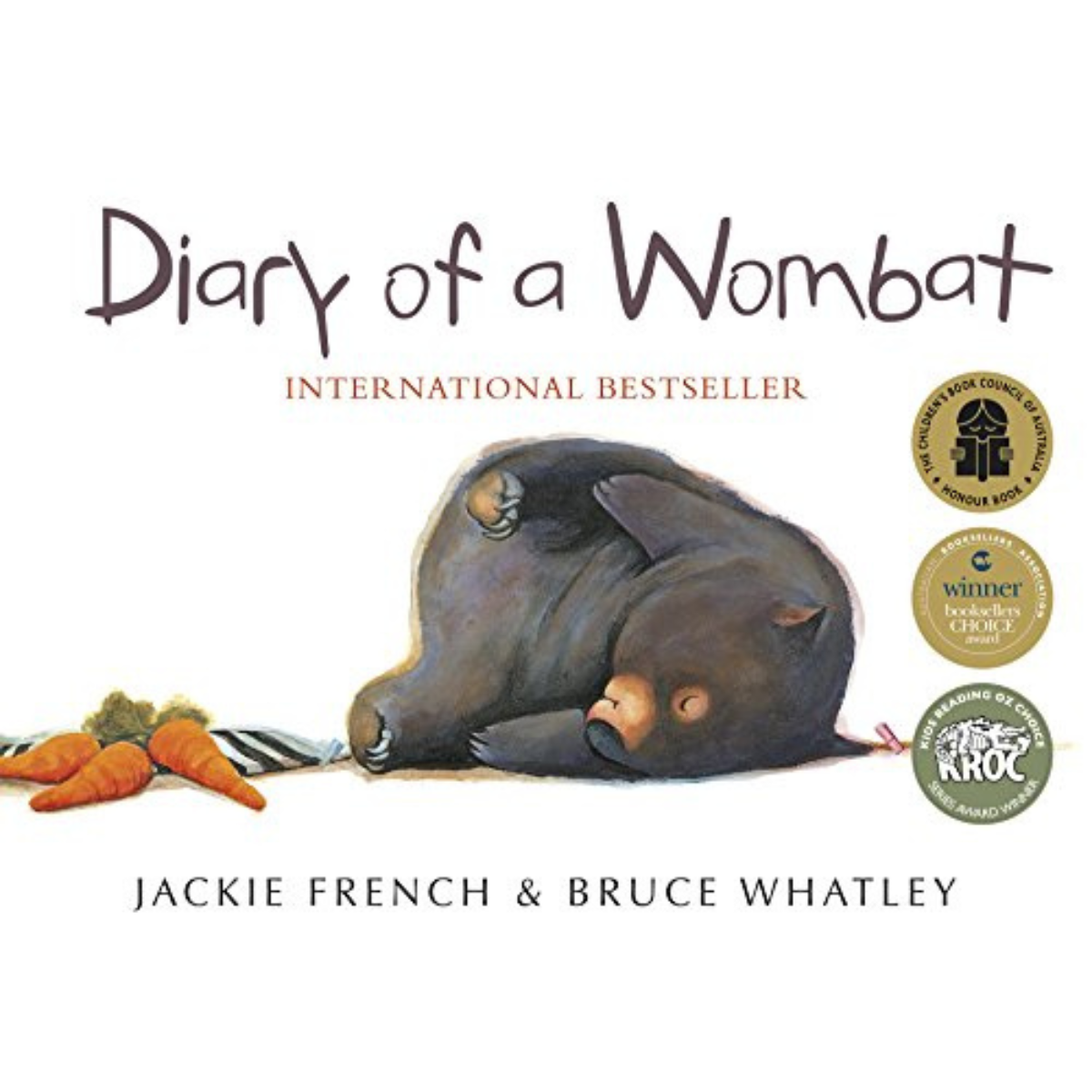 Diary Of A Wombat (Board Book) by Jackie French, Bruce Whatley Australian Animals Classic Kids Book Baby Gifts Idea