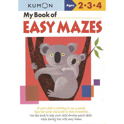 My Book of Easy Mazes (Paperback) Kids Interactive Activity Book by Kumon Publishing 2yrs+ Retired