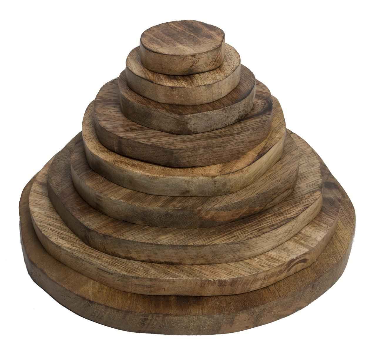 Papoose Wooden Stacking Pyramid 9pcs  Pretend and Imaginative Play School Range 3yrs+