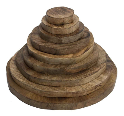 Papoose Wooden Stacking Pyramid 9pcs  Pretend and Imaginative Play School Range 3yrs+