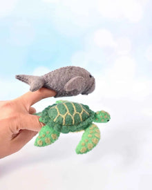 Tara Treasures Waru and Dhangal Finger Puppet Set of 2 Pretend & Imaginative Play Toys Felt Animals 3yrs+