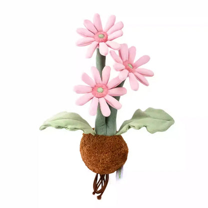 PlushWoods Pink Gerbera Plant Plush With Pot 25cm