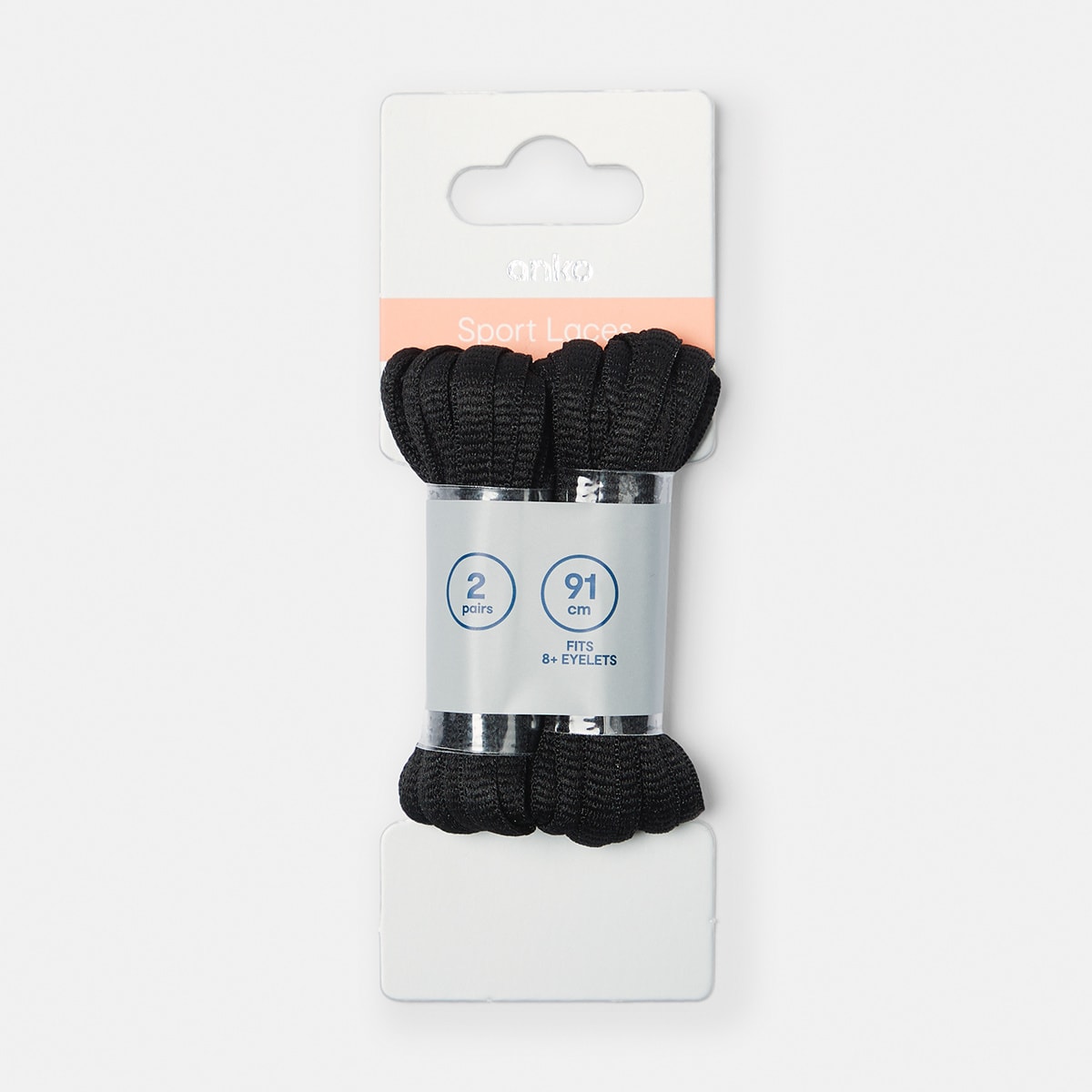 2 Pack Sport Laces - Black