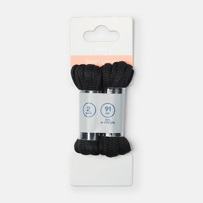 2 Pack Sport Laces - Black