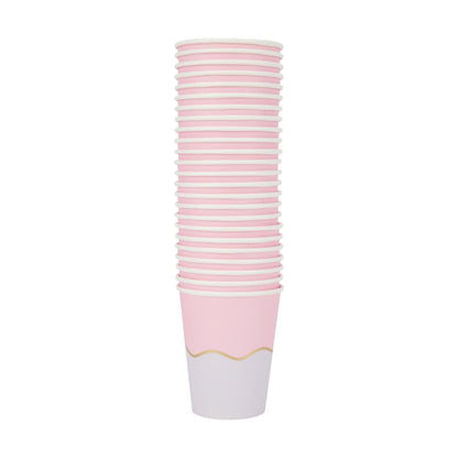 24 Pack Wavy Paper Cups
