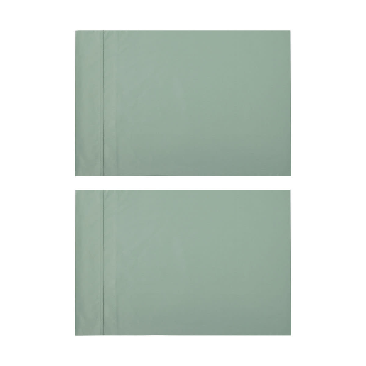 2 Pack 500 Thread Count Australian Grown Cotton Standard Pillowcases - Sage