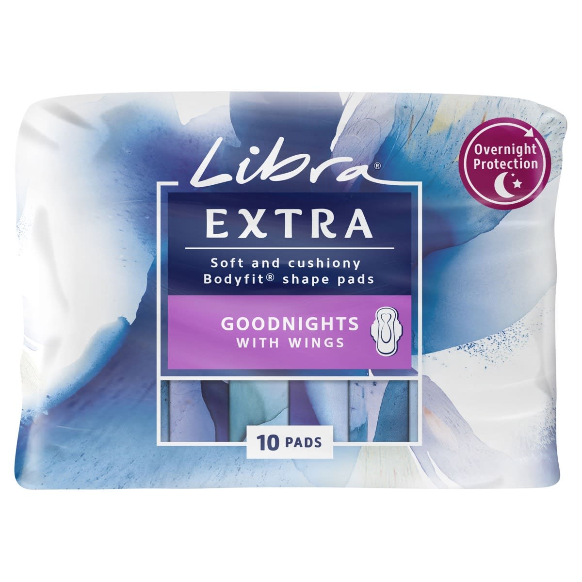 Libra 10 Pack Extra Goodnights Pads